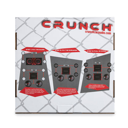 Crunch PX-1000.2 2 Channel 1000 Watt Amp A/B Class Stereo Amplifier (4 Pack) - Find Fresh Goods