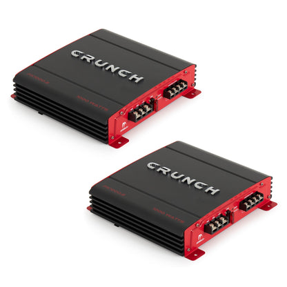 Crunch 2 Channel 1000 Watt Amp A/B Class Car Audio Stereo Amplifier (2 Pack) - Find Fresh Goods