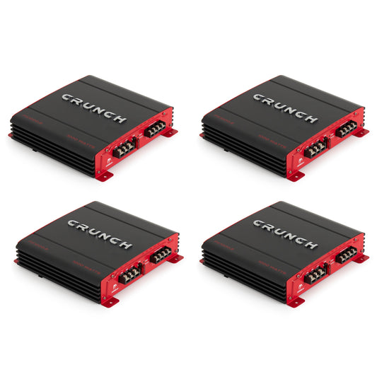 Crunch PX-1000.2 2 Channel 1000 Watt Amp A/B Class Stereo Amplifier (4 Pack) - Find Fresh Goods