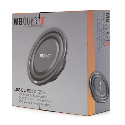 2) MB Quart DS1-254 800 Watt 4 Ohm Shallow Slim Subwoofers Car Truck DVC Subs - Find Fresh Goods