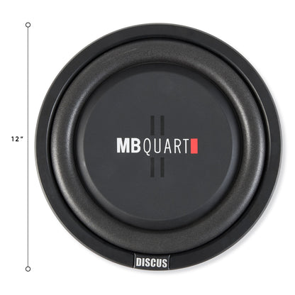 MB Quart DS1-304 400 Watt 12 Inch Slim Shallow Subwoofer Car/Truck DVC Sub - Find Fresh Goods