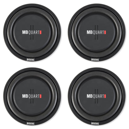 MB Quart DS1-304 1600 Watt 12 Inch Slim Shallow Automotive Subwoofers, 4 Piece - Find Fresh Goods