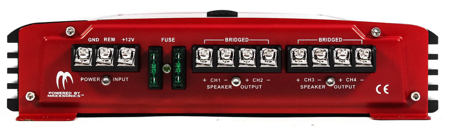 Crunch PX-1000 Car Stereo Amp with 2 3-Way Speakers and Soundstorm Wiring Kit - Find Fresh Goods