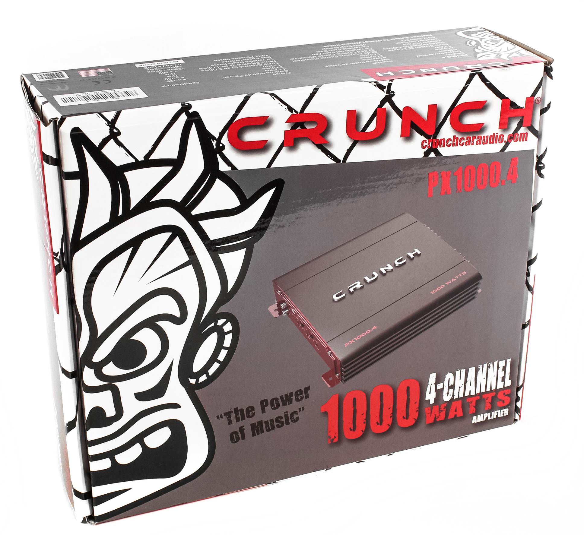 Crunch PX-1000.4 4 Channel 1000 Watt Amplifier w/ BOSS Audio Systems Wiring Kit - Find Fresh Goods