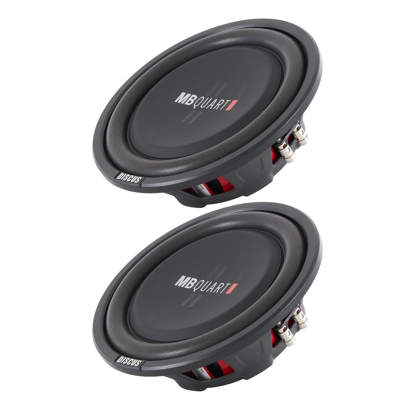 2) MB Quart DS1-254 800 Watt 4 Ohm Shallow Slim Subwoofers Car Truck DVC Subs - Find Fresh Goods