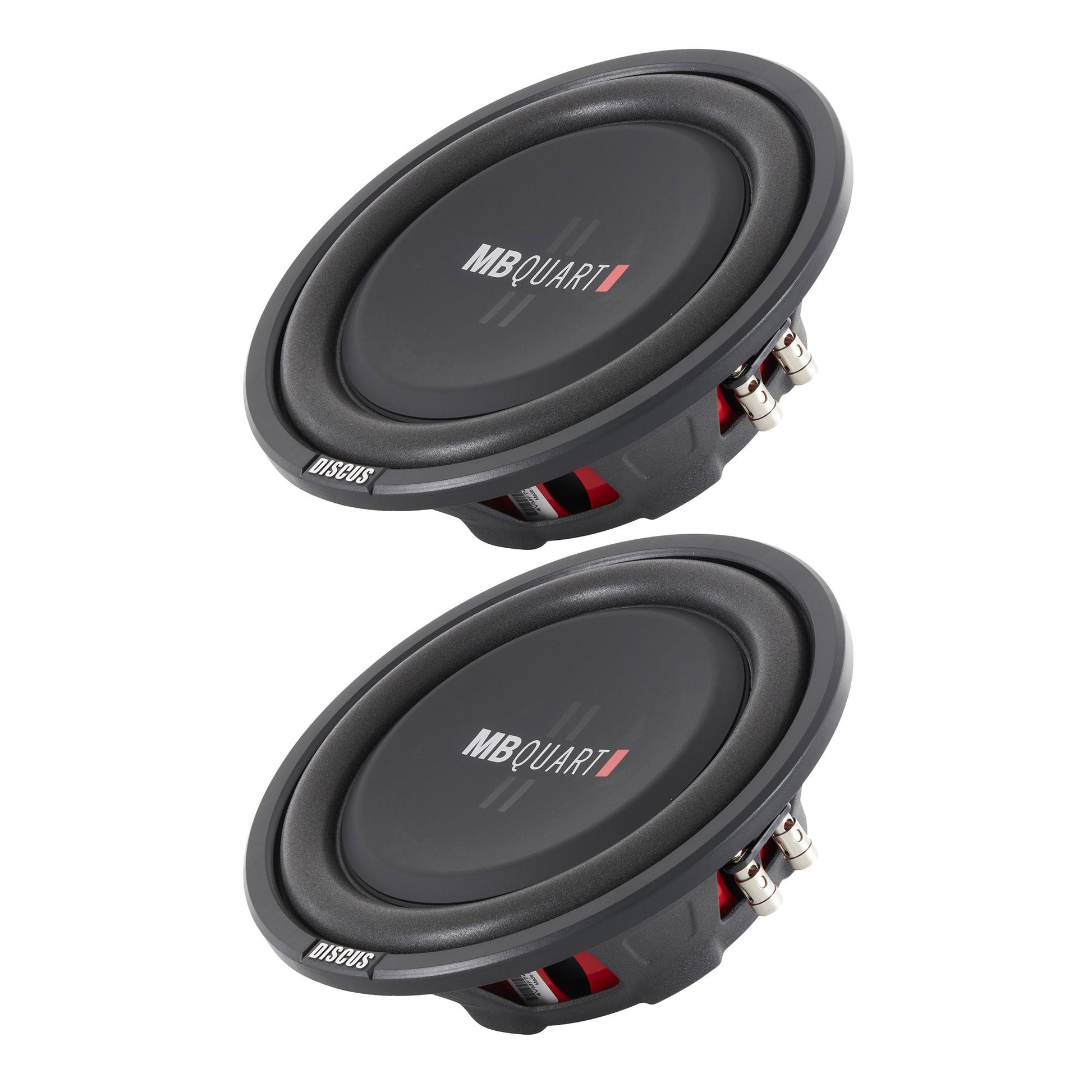 2) MB Quart DS1-254 800 Watt 4 Ohm Shallow Slim Subwoofers Car Truck DVC Subs - Find Fresh Goods