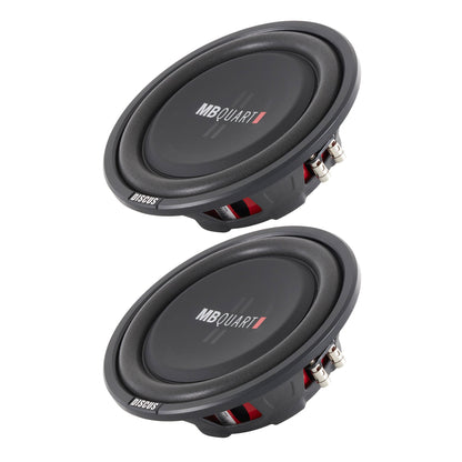 2) MB Quart DS1-254 800 Watt 4 Ohm Shallow Slim Subwoofers Car Truck DVC Subs - Find Fresh Goods
