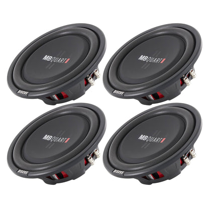 4) MB Quart DS1-254 400 Watt 4 Ohm Shallow Slim Subwoofers Car Truck DVC Subs - Find Fresh Goods