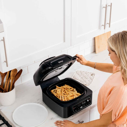Ninja® Foodi™ Smart 5-in-1 Indoor Grill with 4-Quart Air Fryer, Roast, Bake, Dehydrate, and Smart Cook System, LG451BK
