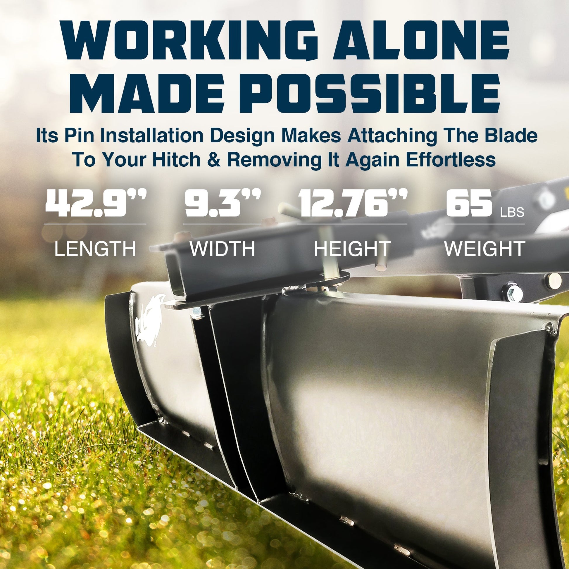 Black Boar 66005 ATV UTV Steel Agricultural Scrape Blade Implement Attachment - Find Fresh Goods