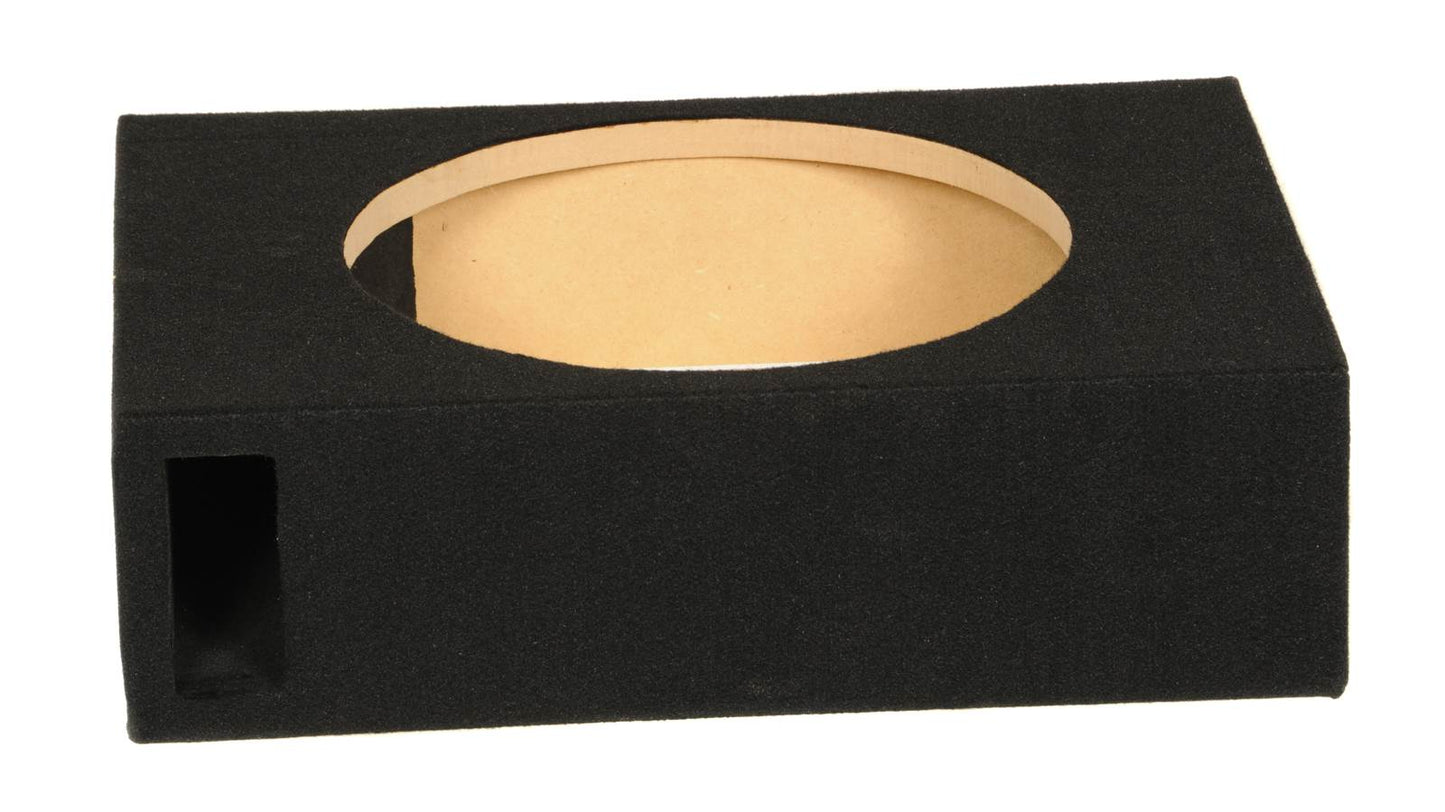 QPower Shallow Vented Subwoofer Enclosure, Single 10 Inch Car Sub Speaker Box - Find Fresh Goods