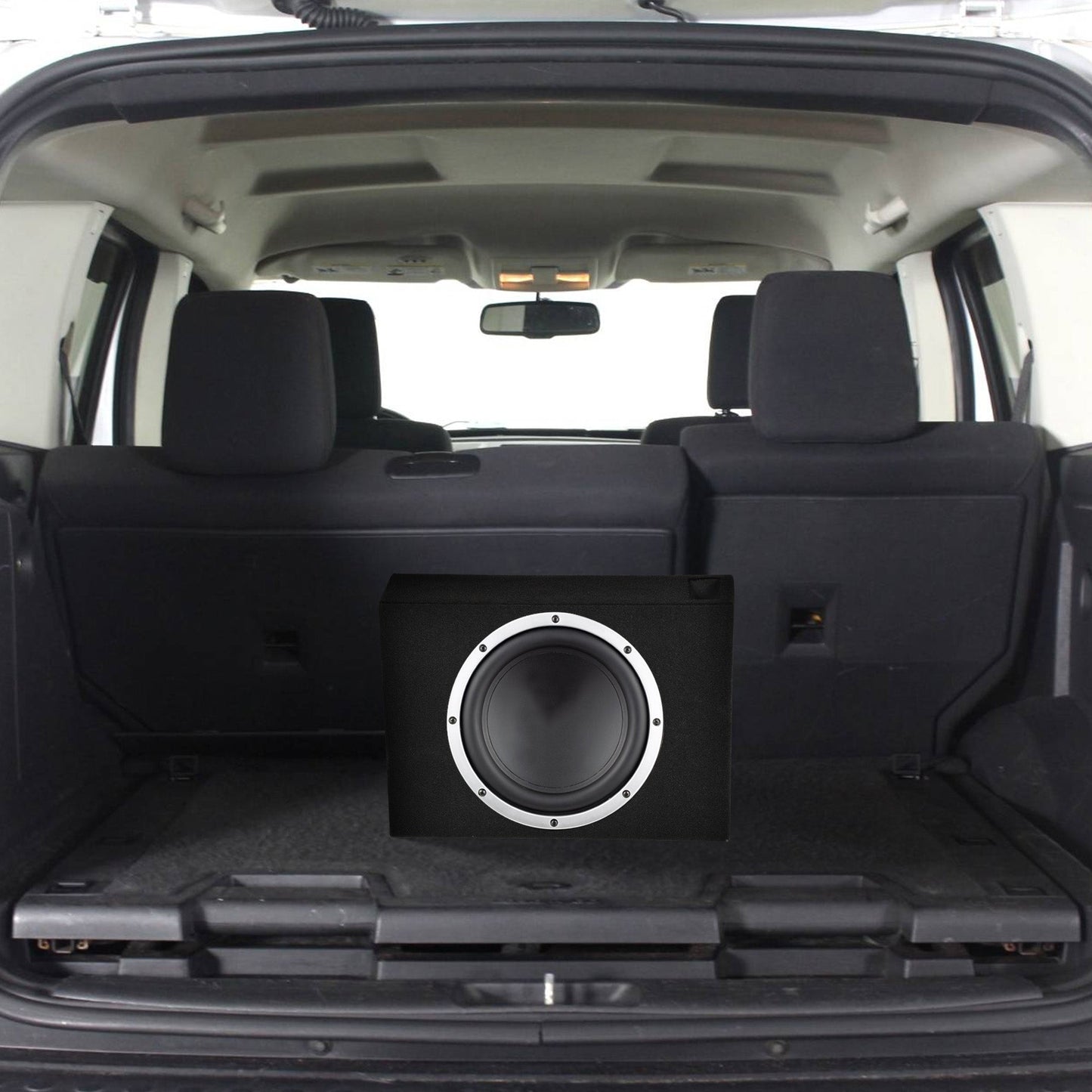 QPower Shallow Vented Subwoofer Enclosure, Single 10 Inch Car Sub Speaker Box - Find Fresh Goods