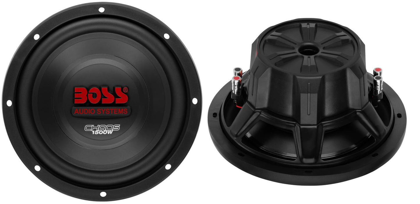 2) Boss CH10DVC 10" 3000W Car Subwoofers Subs Woofers 4 Ohm+Vented Box Enclosure - Find Fresh Goods