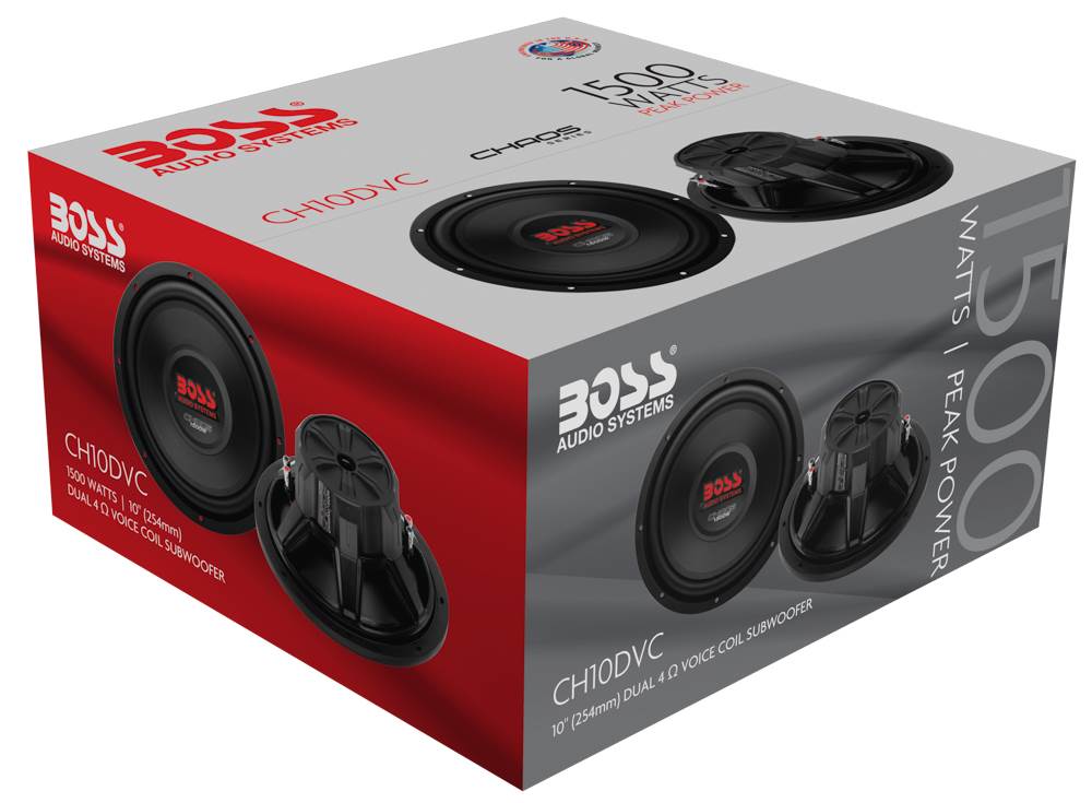 2) Boss CH10DVC 10" 3000W Car Subwoofers Subs Woofers 4 Ohm+Vented Box Enclosure - Find Fresh Goods