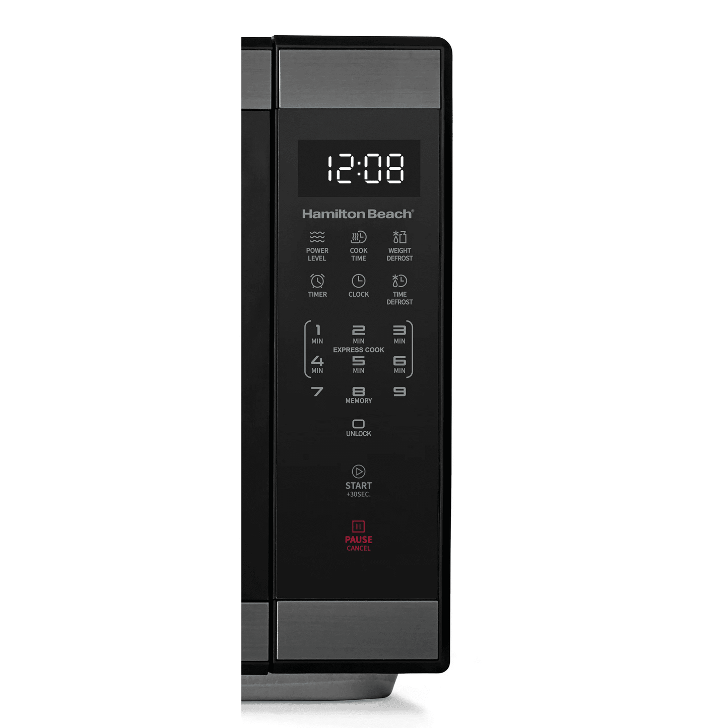 Hamilton Beach 1.1 Cu Ft Countertop Microwave Oven in Stainless Steel