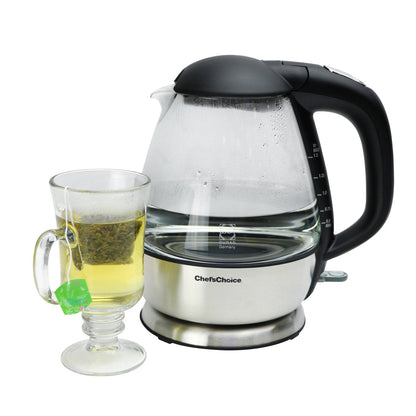 Chef's Choice Cordless Electric Glass Kettle – 1.5 Quarts