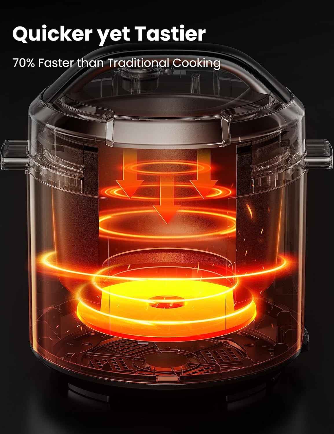 COMFEE’ 6QT Electric Pressure Cooker, 9-in-1 Instant Multi Cooker Olla de Presion  Rice Cooker Slow Cooker Steamer Sauté Yogurt Maker Non-Stick Pot