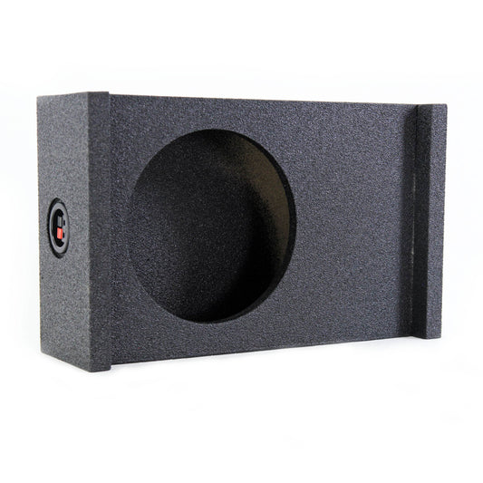 QPower Single 12 Inch Sub Enclosure, Universal Downfire/Behind Seat Speaker Box - Find Fresh Goods