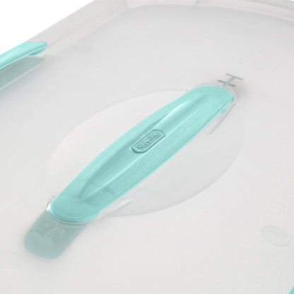 Sterilite 6 Pack Stackable Storage Bin, Latch Lid, Medium Nesting ShowOff, Clear