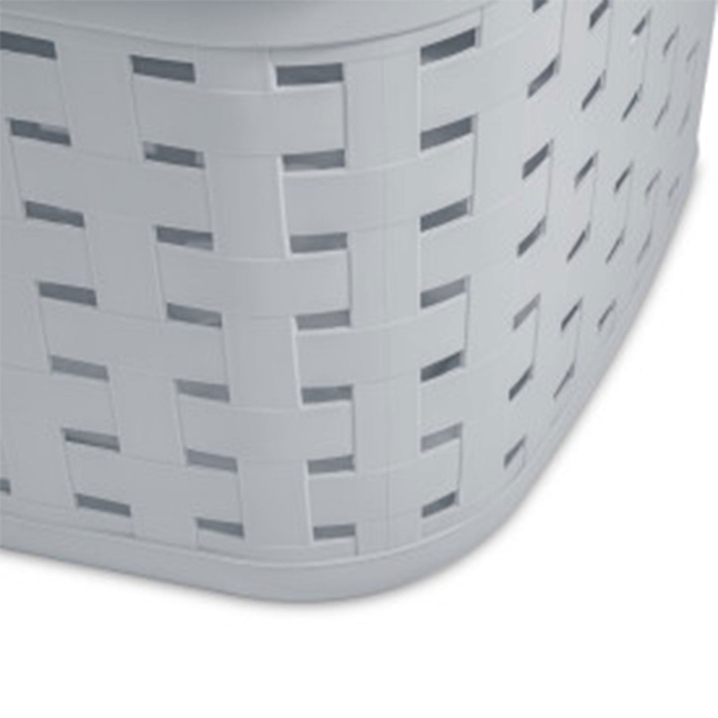 Sterilite Cement Gray Durable Weave Laundry Basket with Wicker Pattern (12 Pack)