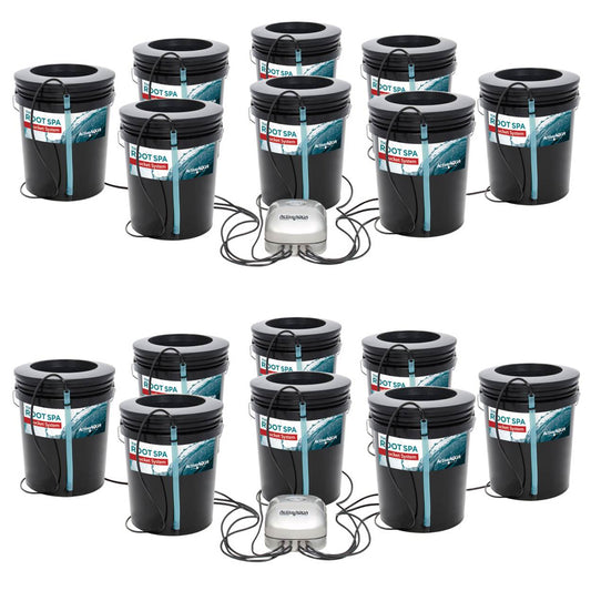 Active Aqua Root Spa 5-Gallon 8-Bucket Deep Water Culture System (2 Pack)