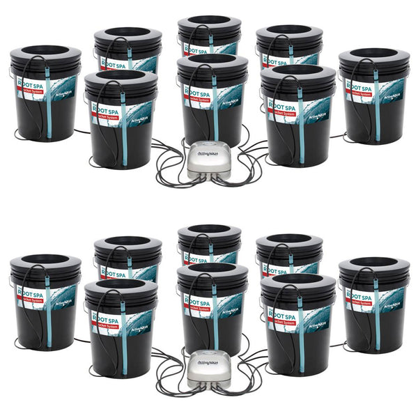 Active Aqua Root Spa 5-Gallon 8-Bucket Deep Water Culture System (2 Pack)