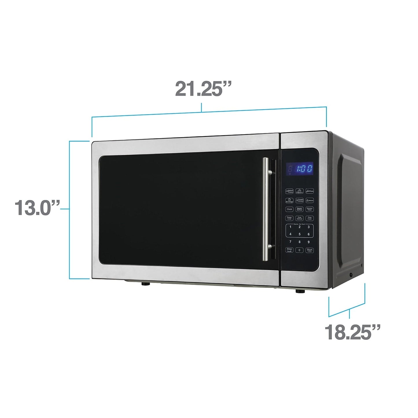Avanti 1.5 Cubic Foot Countertop Microwave 1000W (MT115V3S) MT150V3S