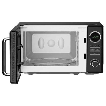 Magic Chef 0.7 Cubic Feet 700W Classic Retro Countertop Microwave, Black