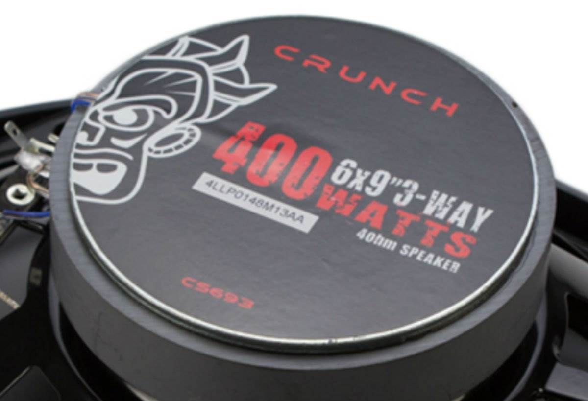 Crunch 400 Watts 6 x 9 Inches 3-Way 4-Ohm Coaxial CS Speakers, Black | CS-693 - Find Fresh Goods