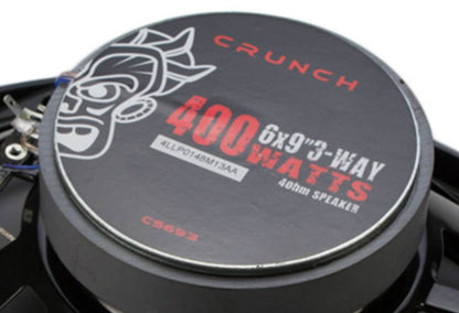 Crunch 400 Watts 6 x 9 Inches 3-Way 4-Ohm Coaxial CS Speakers, Black | CS-693 - Find Fresh Goods