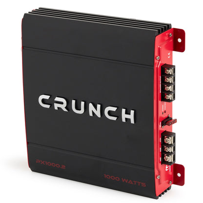 Crunch PX-1000.2 1000W Car Stereo Amp & Soundstorm AKS8 8 Gauge Amp Wiring Kit - Find Fresh Goods