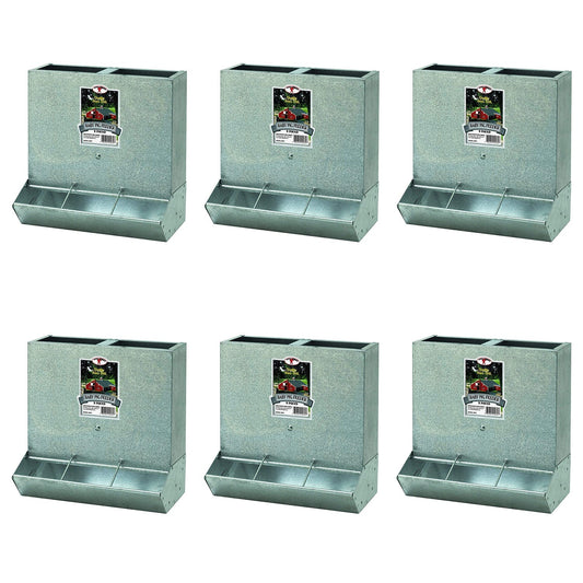 Little Giant BPF3 Mountable 3 Hole Baby Piglet Trough Feeder, 9 Pound (6 Pack)