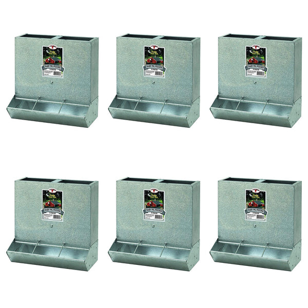 Little Giant BPF3 Mountable 3 Hole Baby Piglet Trough Feeder, 9 Pound (6 Pack)