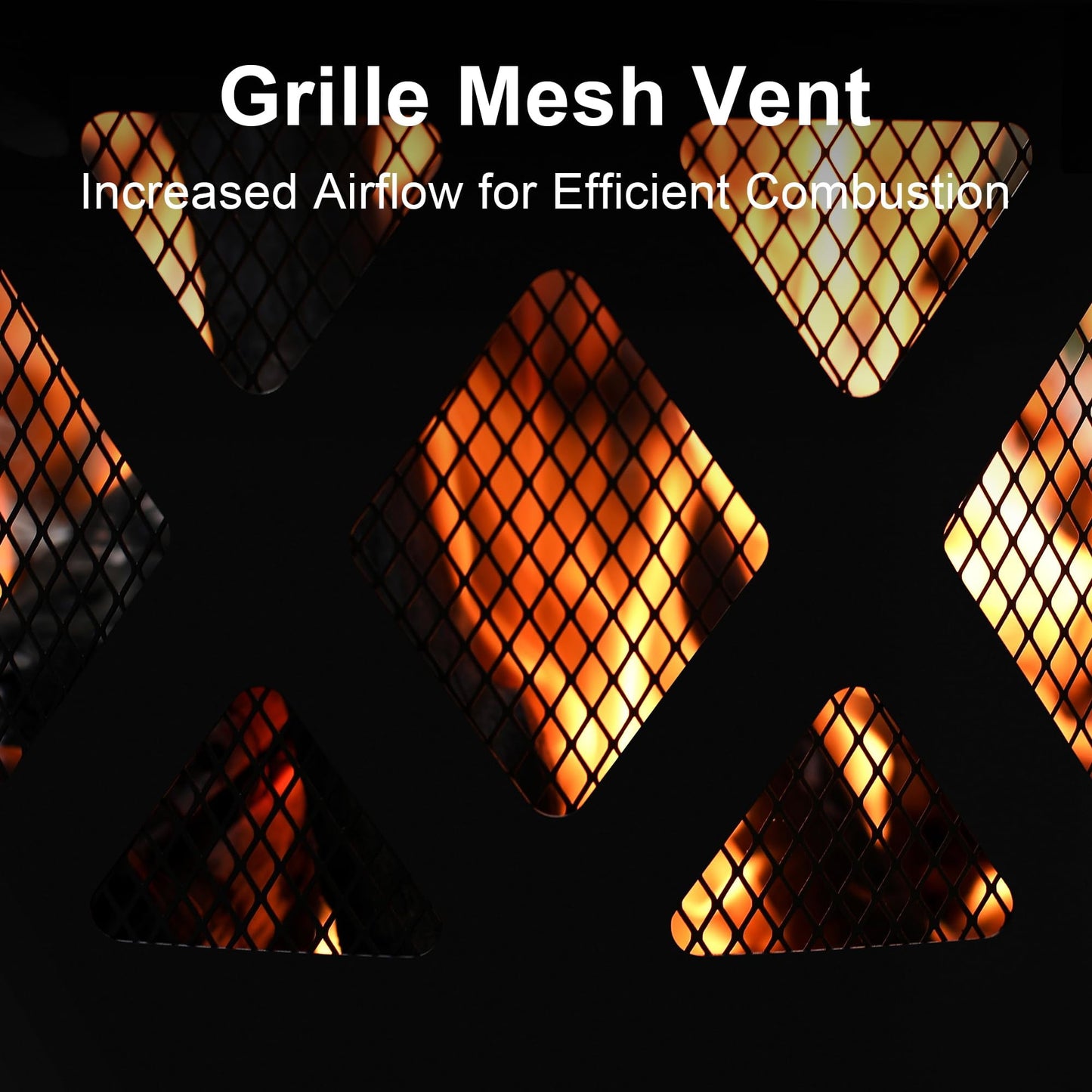 BALI OUTDOORS 32 inch Fire Pit with Poker, Wood Burning Fire Pit Patio for Outside with Grill