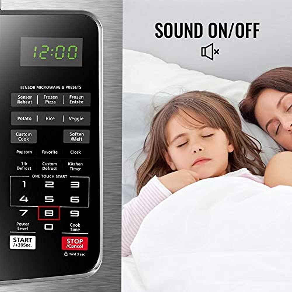 Toshiba 1.2 cu ft Countertop Microwave Ovens in Stainless Steel