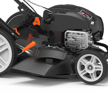 Yard Force YF22-3N1SP Self-Propelled Lawn Mower - 150cc Briggs & Stratton Engine, 22” Steel Deck, 3-in-1 Cutting System, Single-Lever Height Adjustment, Compact Fold Handle, 2-Year Warranty