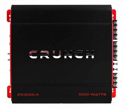 Crunch 4 Channel 1000 Watt Amp A/B Class Car Stereo Amplifier PX-1000.4 (4 Pack)