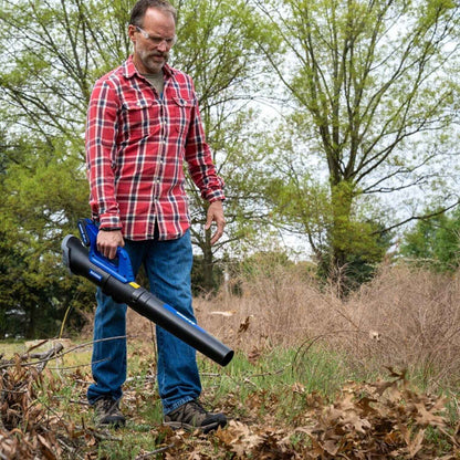 WILD BADGER POWER 20V Weed Wacker, Leaf Blower, Wheeled Edger Kit Electric with 2 * 2Ah Battery & Charger, String Trimmer, Lightweight, Adjustable Telescopic Shaft, Fast-Charging