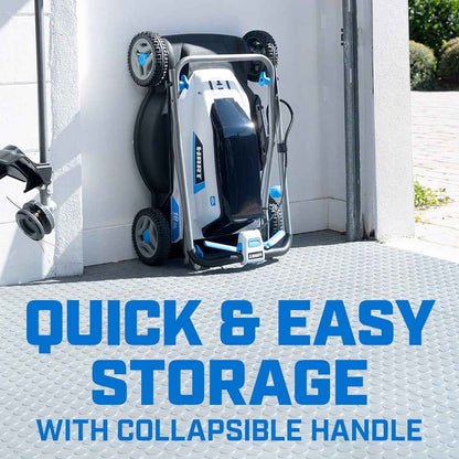 HART 40-Volt Cordless 18-inch Push Mower Kit, (1) 6Ah Lithium-Ion Battery, (1) Battery Charger