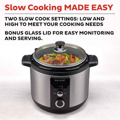 Instant Pot 6QT Easy 3-in-1 Slow Cooker, Pressure Cooker, and Sauté Pot