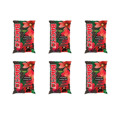 Michigan Peat Baccto All Purpose Potting Soil with Perlite, 25 lbs (6 Pack)