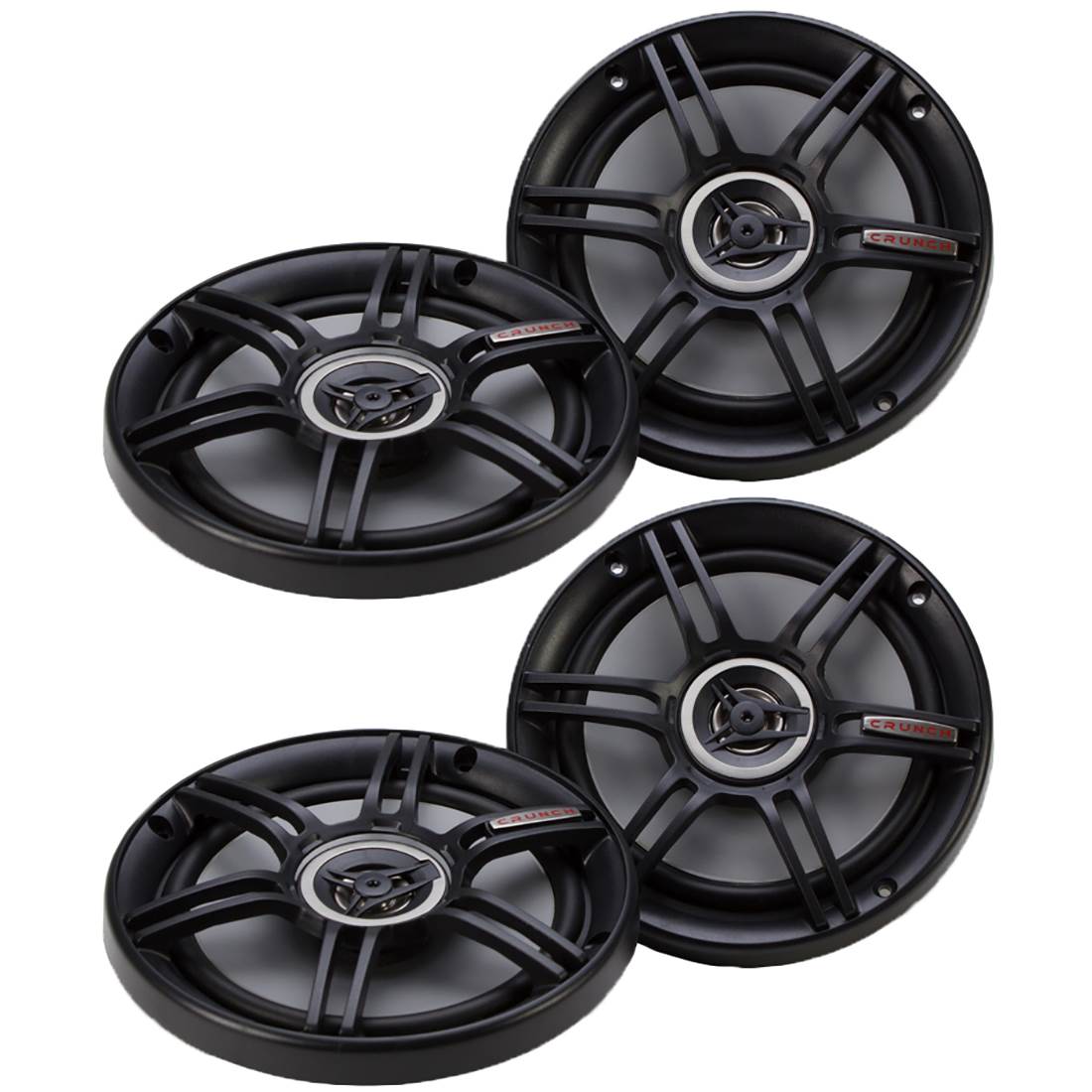 Crunch 300 Watts 6.5-Inch Coax Shallow 4 Ohms CS Speakers (2 Pack) | CS-65CXS - Find Fresh Goods