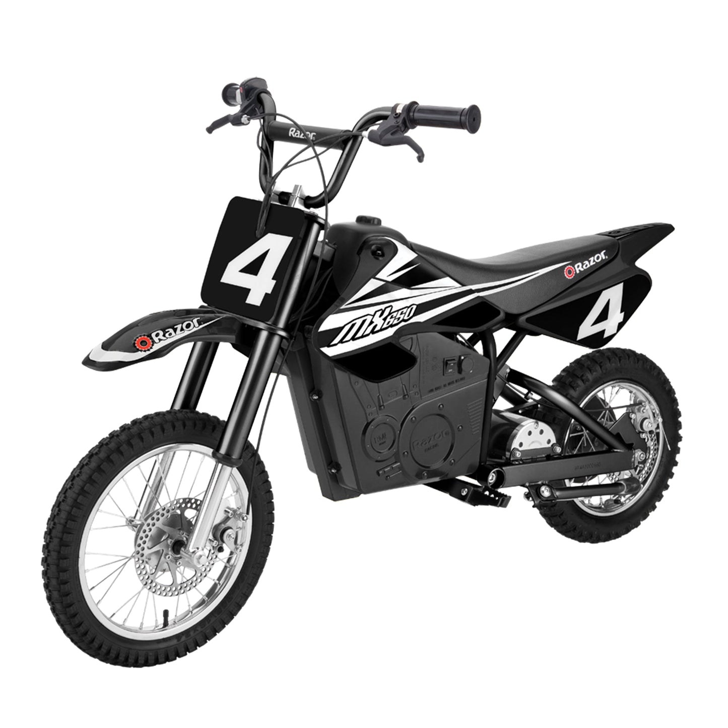 Razor MX650 Dirt Rocket High-Torque Electric Motocross Dirt Bike, Black (2 Pack)