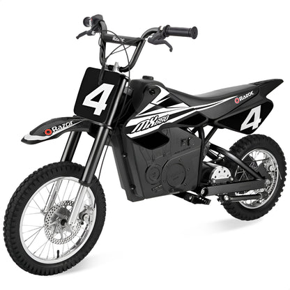 Razor MX650 Dirt Rocket High-Torque Electric Motocross Dirt Bike, 17 MPH, Black