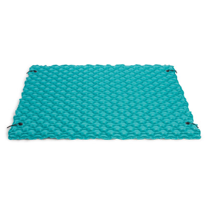 Intex Giant Inflatable Floating Water Pool Lake Mat Platform Pad, Teal (4 Pack)