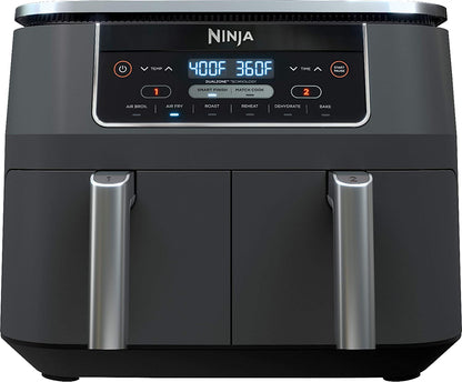 Ninja DZ100 Foodi 4-in-1 8-qt. 2-Basket Air Fryer with DualZone Technology