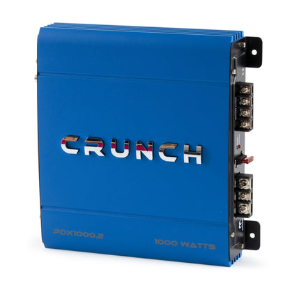 Crunch PowerDriveX 1000 Watt 2 Channel Exclusive Blue A/B Car Stereo Amplifier - Find Fresh Goods
