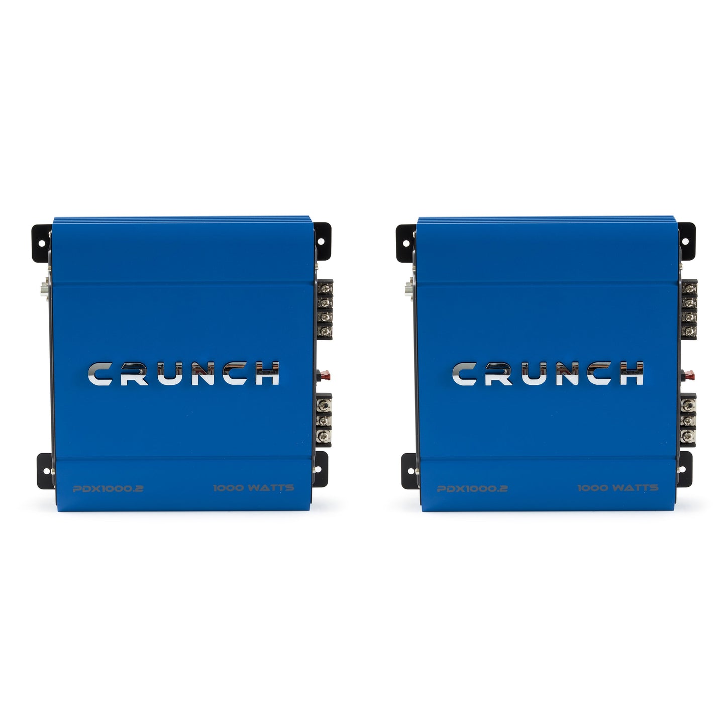 Crunch PowerDriveX 1000 Watt 2 Channel Exclusive Blue A/B Car Amplifier (2 Pack) - Find Fresh Goods
