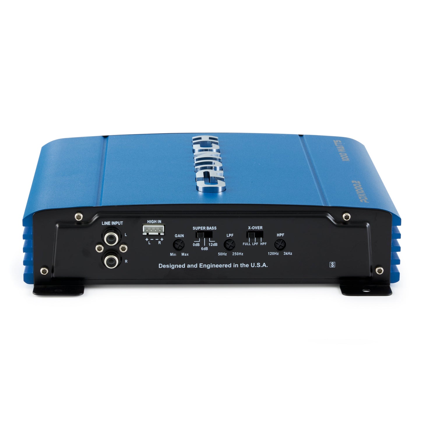 Crunch PowerDriveX 1000 Watt 2 Channel Exclusive Blue A/B Car Stereo Amplifier - Find Fresh Goods