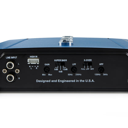 Crunch PowerDriveX 1000 Watt 2 Channel Exclusive Blue A/B Car Amplifier (2 Pack) - Find Fresh Goods